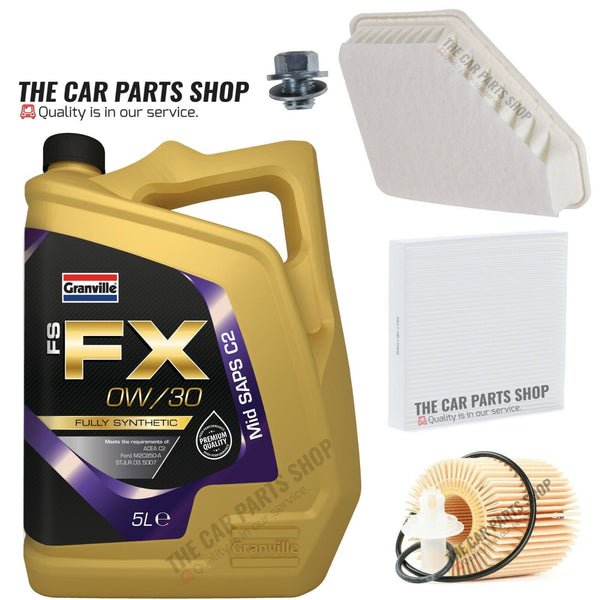 FOR TOYOTA AURIS MK2 1.4 D-4D 13-17 SERVICE KIT 5L 0W30 + AIR OIL POLLEN FILTER
