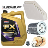 FOR TOYOTA AURIS MK2 1.4 D-4D 13-17 SERVICE KIT 5L 0W-30 + FUEL OIL AND AIR NEW
