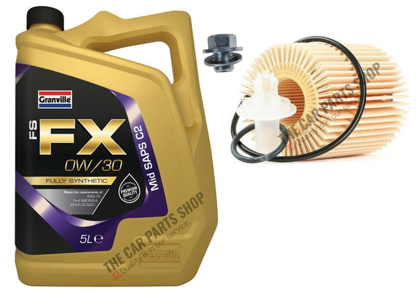 FOR TOYOTA AURIS MK2 1.4 D-4D 13-17 SERVICE KIT 5L 0W-30 + OIL FILTER SUMP PLUG