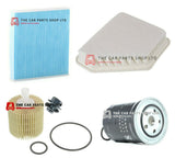 FOR TOYOTA AURIS MK2 1.4 D-4D 13-17 SERVICE FILTERS KIT OIL AIR FUEL CABIN PLUG