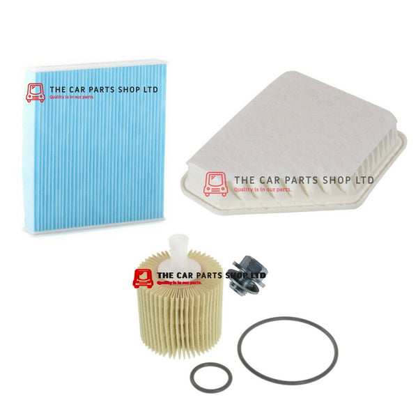 FOR TOYOTA AURIS MK2 1.4 D-4D 13-17 SERVICE FILTERS KIT OIL AIR POLLEN AND PLUG
