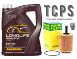 FITS VW GOLF MK4 MK5 MK6 SERVICE KIT 5L PREMIUM OIL & MANN OIL FILTER
