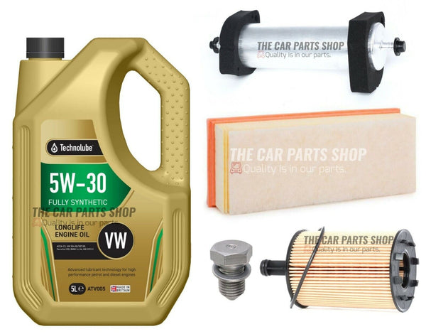 FOR AUDI A4 MK4 2.0 TDI 2011-2015 SERVICE KIT 5L 5W30 OIL & AIR OIL FUEL FILTER