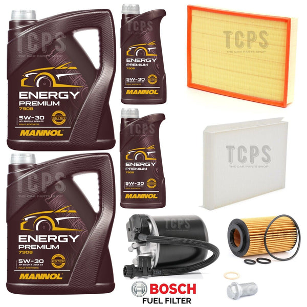 FOR MERCEDES SPRINTER 2.1 314 CDI 2017> FULL SERVICE KIT OIL AIR FUEL CABIN 12L