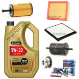 FOR CITROEN XSARA 1.6 16V 1999-2010 SERVICE KIT 5L 5W30 OIL + FILTERS + PLUGS