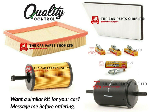 FOR PEUGEOT 206 1.1 PETROL 02-10 SERVICE FILTER KIT ALL FILTER AND NGK PLUGS