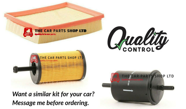 FOR PEUGEOT 206 1.1 PETROL 02-10 SERVICE FILTER KIT FUEL OIL & AIR FILTER KIT