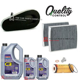 FOR BMW 530D GT F07 FULL SERVICE KIT 7 LITRES 5W30 OIL + OIL AIR CABIN FILTER