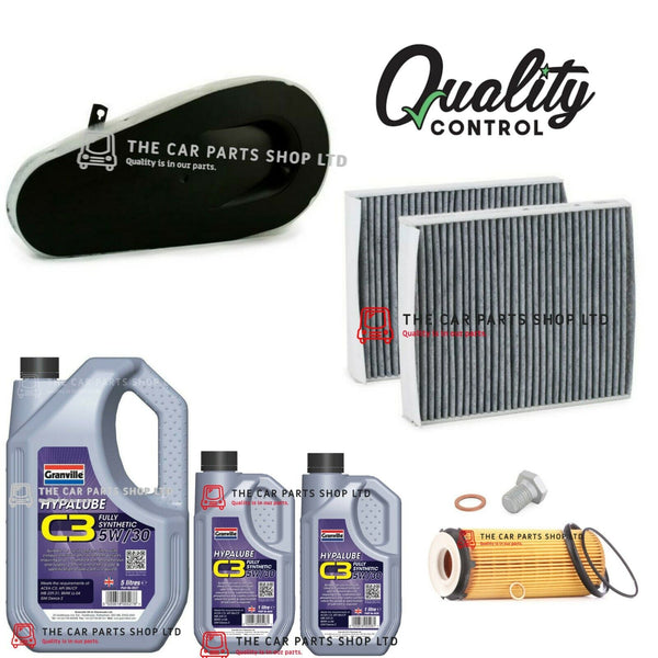 FOR BMW 530D GT F07 FULL SERVICE KIT 7 LITRES 5W30 OIL + OIL AIR CABIN FILTER