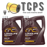 FOR VW CRAFTER CR35 2.5 TDI 2016-2020 SERVICE KIT 10L OIL + OIL FILTER & PLUG