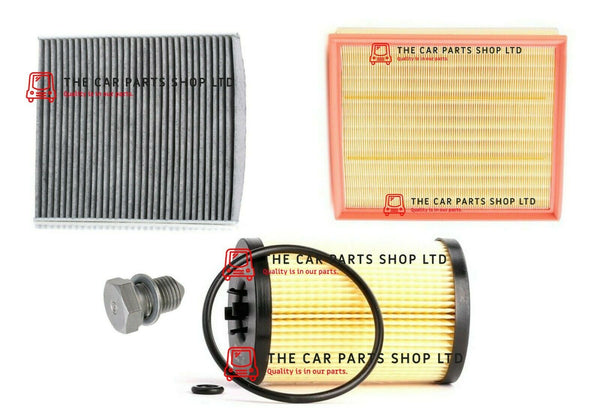 FOR VW CRAFTER CR35 2.5 TDI 16-20 SERVICE FILTERS KIT 3 FILTER INC CARBON CABIN