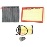FOR SEAT ARONA 1.6 TDI MK2 11-18 SERVICE FILTER KIT AIR OIL CABIN & SUMP PLUG