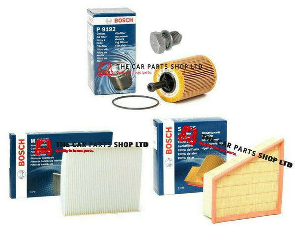 FOR SKODA FABIA 1.9 TDI 03-07 BOSCH SERVICE FILTER KIT BOSCH OIL AIR CABIN NEW