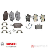 FRONT AND REAR BOSCH BRAKE PADS SET FOR SKODA FABIA 1.9 VRS 03-08 PREMIUM PADS