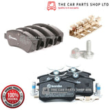 FRONT AND REAR BREMBO BRAKE PADS SET FOR CITROEN DS3 1.6 HDI 2009>