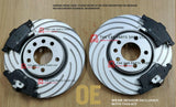 FOR BMW 4 SERIES 420D F33 COATED GROOVED FRONT BRAKE DISCS  312MM PADS + SENSOR