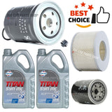 FOR TOYOTA LANDCRUISER COLORADO 1996> SERVICE KIT 10L OIL + OIL AIR FUEL PLUG