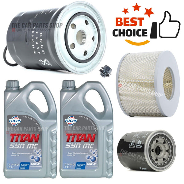 FOR TOYOTA LANDCRUISER COLORADO 1996> SERVICE KIT 10L OIL + OIL AIR FUEL PLUG