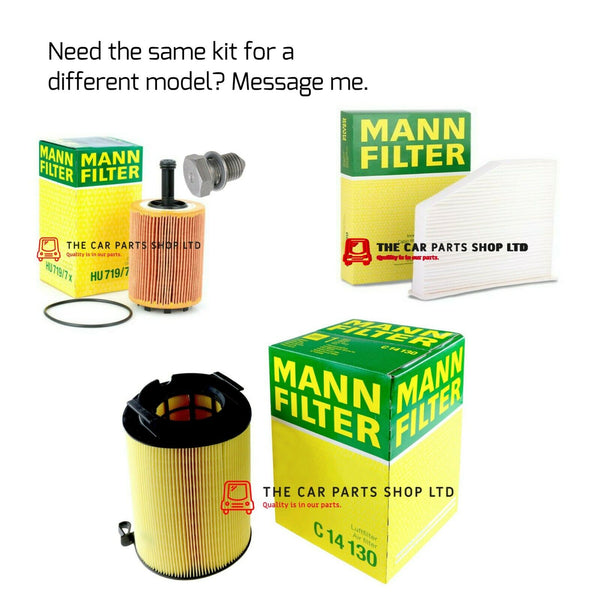 FOR VW CADDY 2.0 SDI 04-10 FULL MANN-FILTER REPLACEMENT KIT OIL AIR CABIN