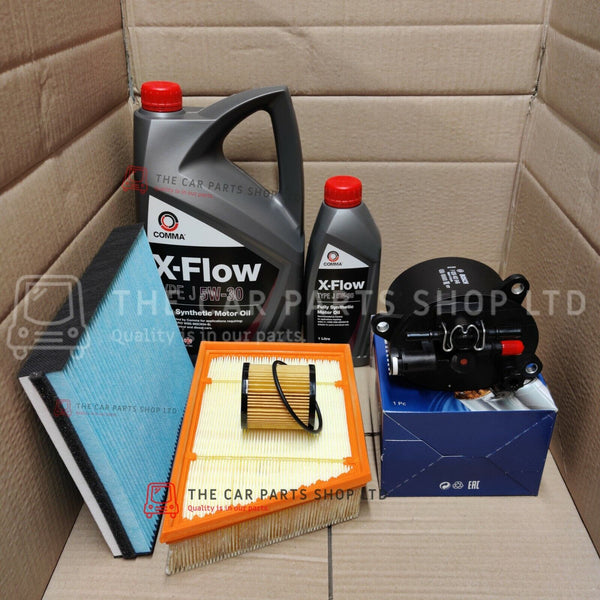 FOR RANGE ROVER EVOQUE 2.2 FULL SERVICE KIT 6L COMMA C1 OIL + OIL AIR FUEL CABIN
