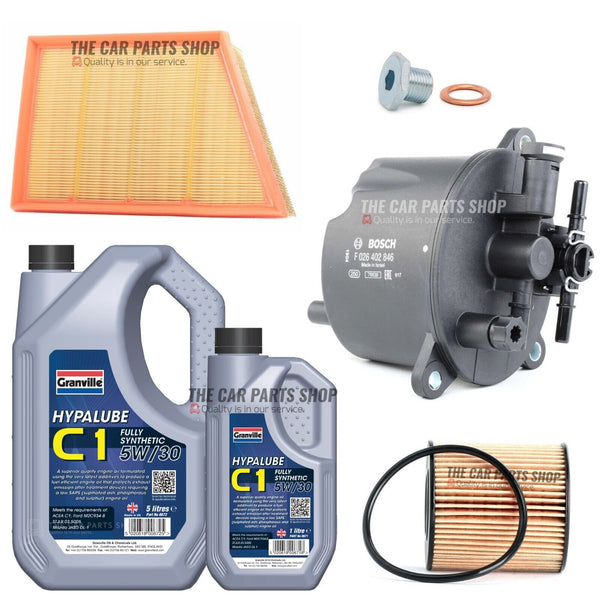 FOR RANGE ROVER EVOQUE 2.2 11-15 SERVICE KIT 6L C1 OIL + OIL AIR AND FUEL FILTER