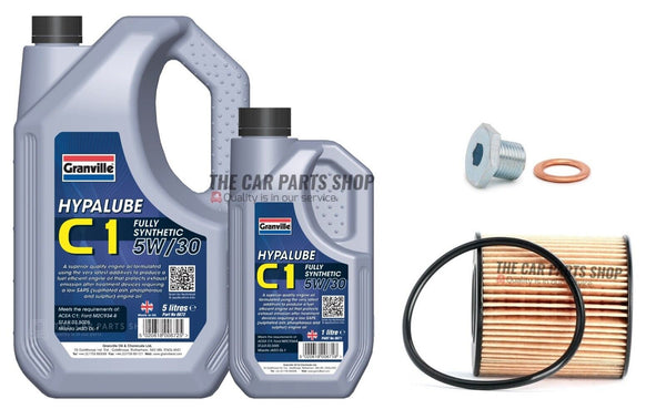 FOR RANGE ROVER EVOQUE 2.2 11-15 SERVICE KIT 6L C1 OIL AND OIL FILTER + PLUG