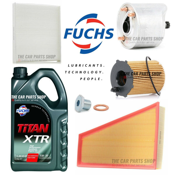 FOR FORD SMAX 1.6 TDI MK1 SERVICE KIT 5L OIL 5W30 & OIL, AIR, FUEL, CABIN & PLUG