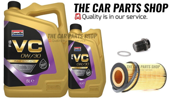 FITS VOLVO S80 2.0D 2010  SERVICE KIT 6L 0W30 ENGINE OIL AND NEW OIL FILTER