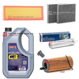 FITS BMW 518D SE TOURING F11 SERVICE KIT 5L PREMIUM 5W30 + ALL FILTERS & PLUG