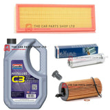 FITS BMW 518D SE TOURING F11 SERVICE KIT 5L GRANVILLE OIL FUEL AIR & OIL + PLUG