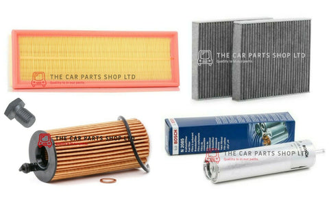 FITS BMW 518D SE TOURING F11 SERVICE FILTER KIT OIL AIR FUEL CABIN AND SUMP PLUG
