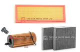 FITS BMW 518D SE TOURING F11 SERVICE FILTER KIT POLLEN AIR AND OIL FILTER + PLUG