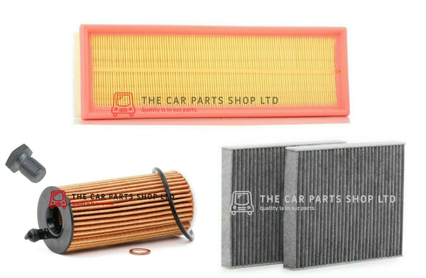 FITS BMW 518D SE TOURING F11 SERVICE FILTER KIT POLLEN AIR AND OIL FILTER + PLUG