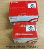 FOR BMW 1 SERIES 118D 2.0 E87 FRONT & REAR BREMBO PREMIUM BRAKE PADS & SENSORS