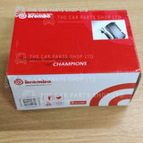 FOR BMW 1 SERIES 118D 2.0 E87 BREMBO REAR BRAKE PADS AND WARNING WIRE