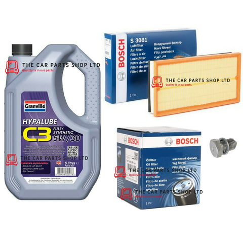 FOR VW GOLF MK4 1.8T 1996> BOSCH REPLACEMENT KIT 2 FILTER & ENGINE OIL 5W30 NEW
