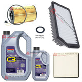 FOR HYUNDAI i30 1.6 CRDI MK2 11-17 SERVICE KIT 6L OIL & AIR OIL CABIN PLUG SEAL