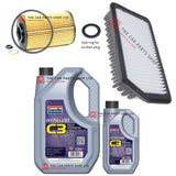 FOR HYUNDAI i30 1.6 CRDI MK2 11-17 SERVICE KIT 6L GRANVILLE & OIL AIR FILTER KIT