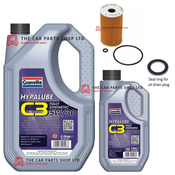 FOR HYUNDAI i30 1.6 CRDI MK2 11-17 CROSLAND SERVICE KIT CROSLAND FILTER & OIL 6L