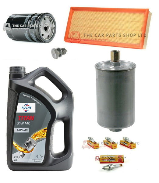 FOR VW GOLF 1.8 GTI MK2 1986> FULL SERVICE KIT 5L 10W40 & OIL AIR FUEL + NGK x 4