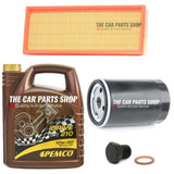 FOR VW GOLF 1.8 GTI MK2 1986> SERVICE KIT 5L 10W40 OIL WITH OIL AND AIR FILTER