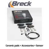 FITS BMW 525D XDRIVE 10-16 BRECK REAR CERAMIC PADS PREMIUM BRAND+ SENSOR