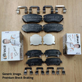 FOR BMW 5 SERIES F10 SALOON BRECK CERAMIC REAR BRAKE PADS + WARNING WIRE & MORE