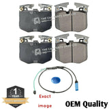 FOR BMW 530D G30 G31 2017-2020 OE QUALITY FRONT BRAKE PADS AND WEAR SENSOR LEAD