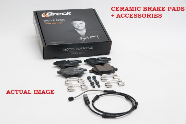FOR BMW 520D F11 2009-2016 BRECK CERAMIC REAR BRAKE PADS + WEAR SENSOR
