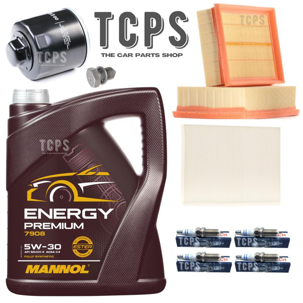 FOR VW POLO 1.0 PETROL 1994-2001 FULL SERVICE KIT 5L OIL + FILTERS + BOSCH PLUGS
