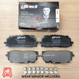 FOR AUDI SQ5 3.0 2016>> BRECK FRONT CERAMIC BRAKE PADS WITH SENSOR INC