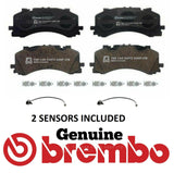 FOR AUDI SQ7 4.0 TDI 2016  PREMIUM BREMBO FRONT BRAKE PADS SET & TWO SENSORS