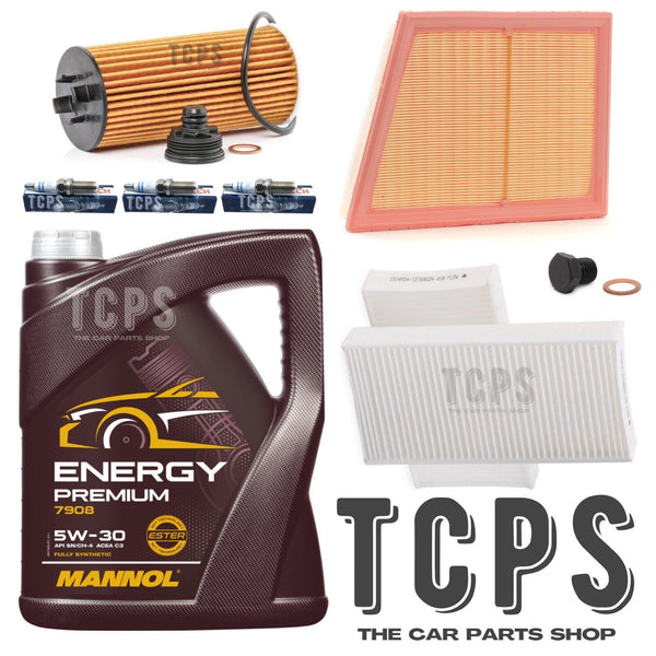 FOR MINI COOPER 1.5 PETROL F56 FULL SERVICE KIT 5L OIL WITH BOSCH SPARK PLUGS