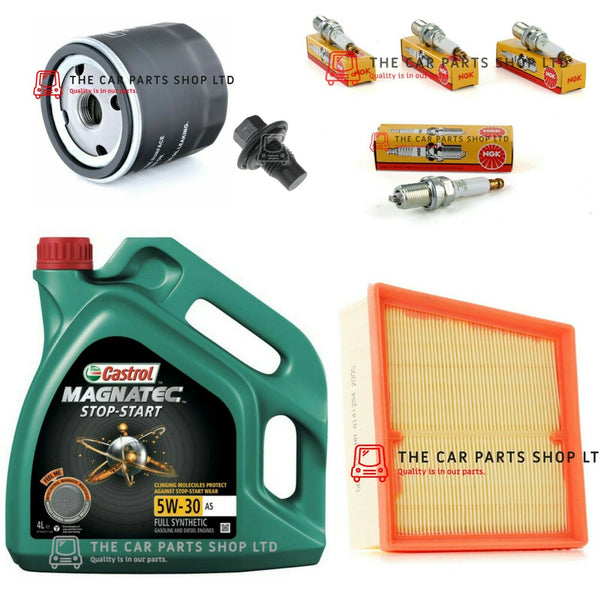 FOR FORD FIESTA 1.4 PETROL 2008> SERVICE KIT 4L CASTROL + OIL AIR + SPARK PLUGS
